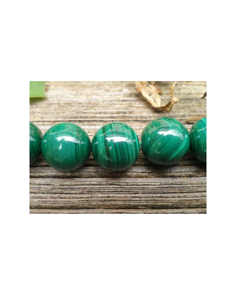 Malachitkette 14mm