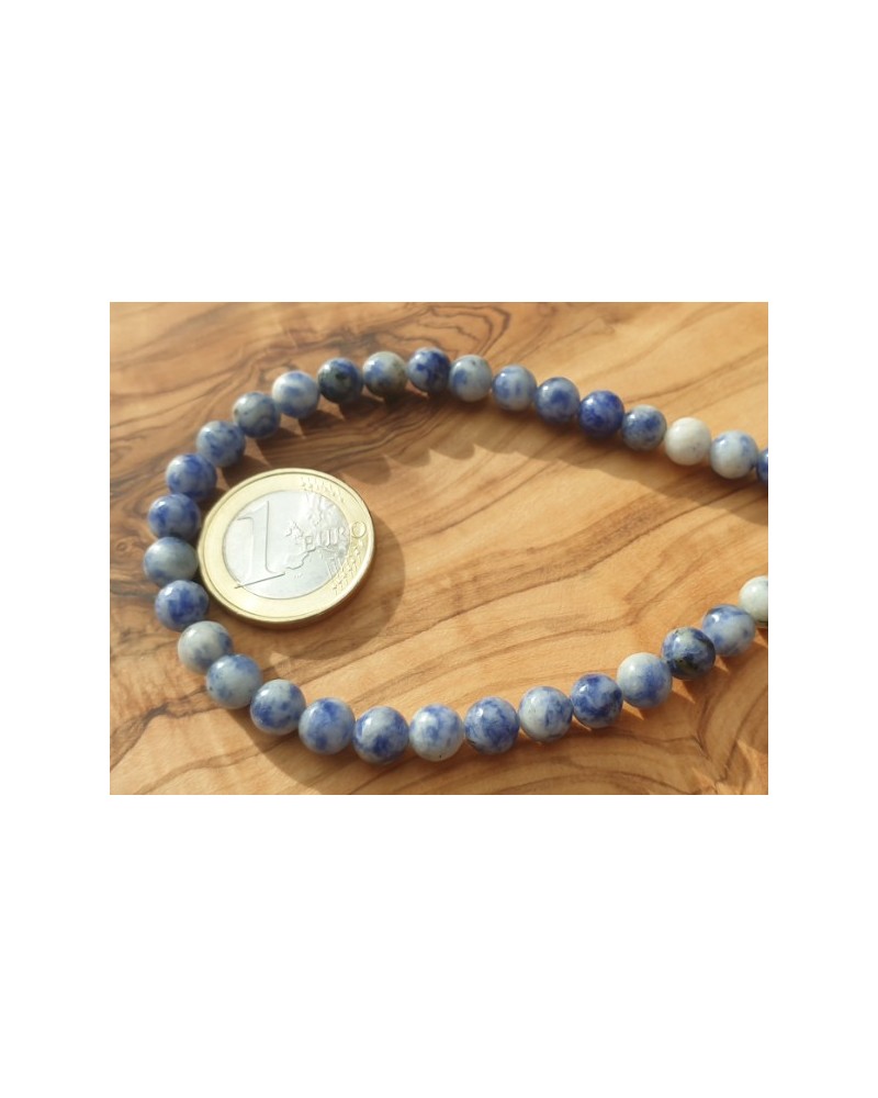 Schneesodalithkette 6mm