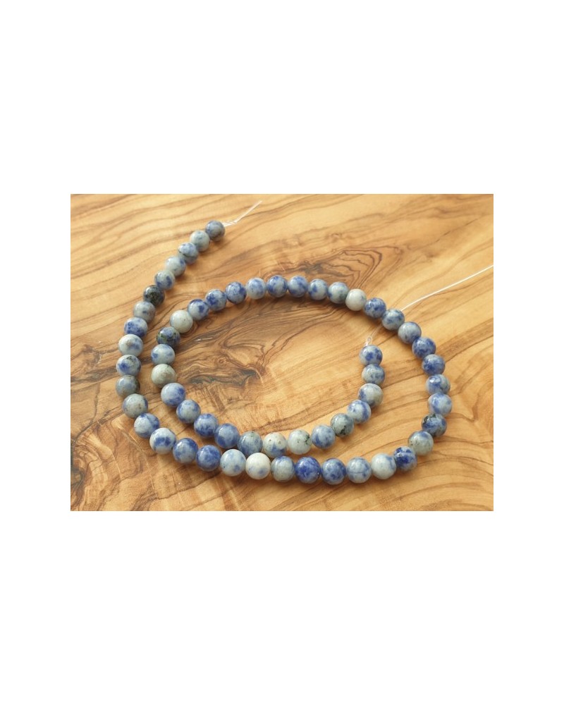 Schneesodalithkette 6mm