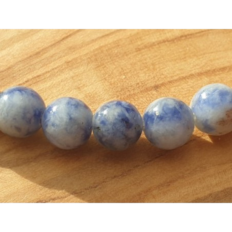 Schneesodalithkette 6mm