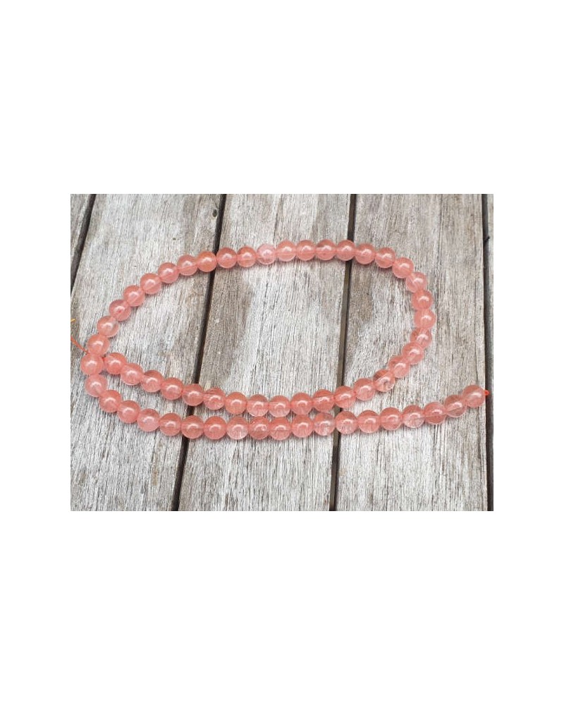 Cherryquarzkette 6mm
