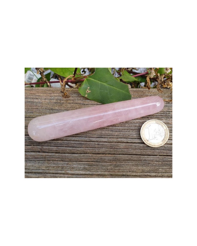 Rosenquarz Massagestab 110mm
