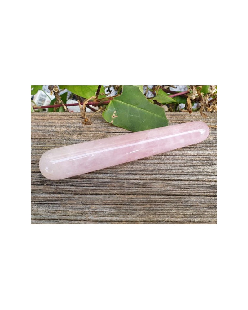 Rosenquarz Massagestab 110mm