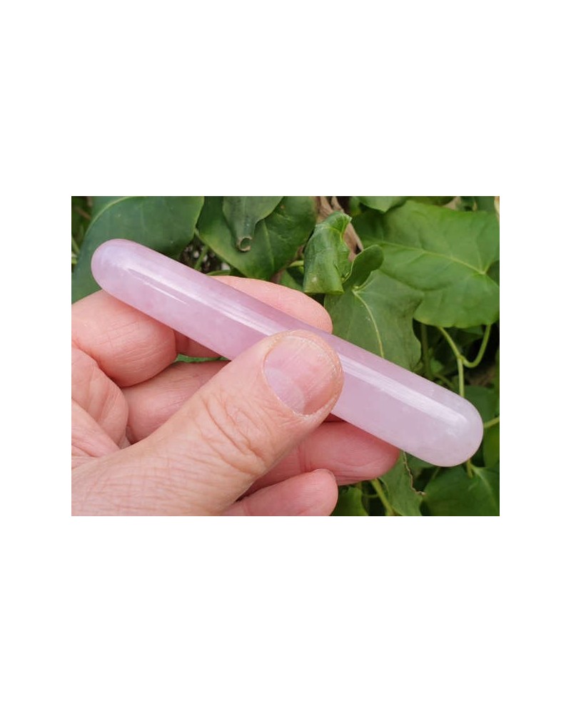 Rosenquarz Massagestab 110mm