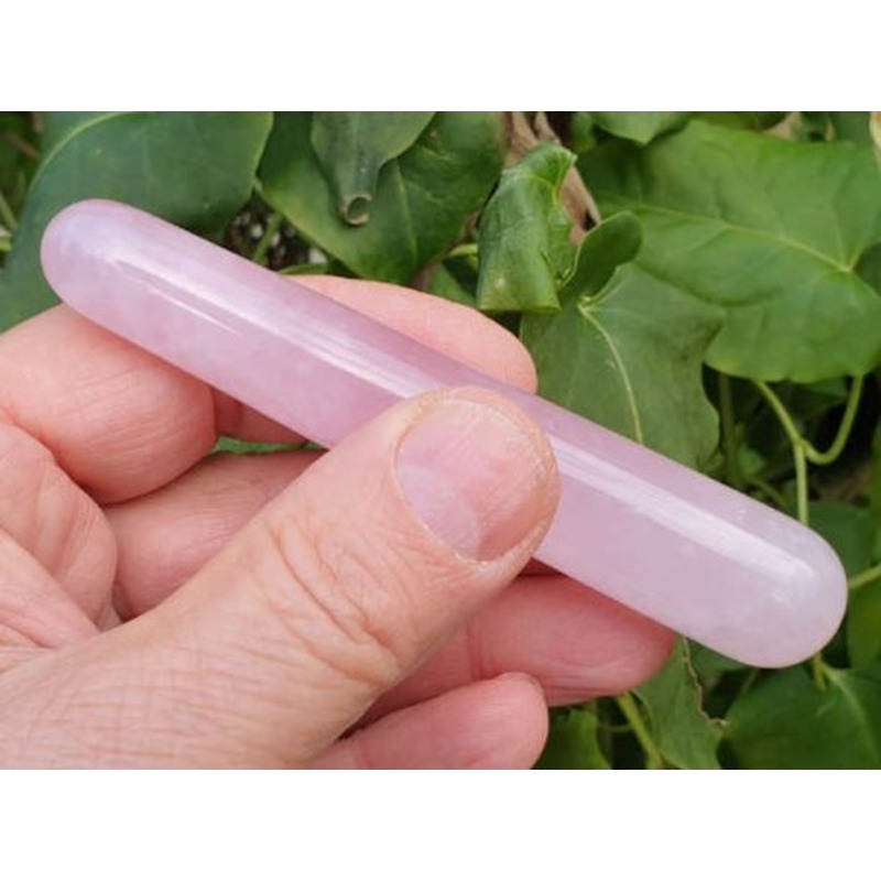 Rosenquarz Massagestab 110mm