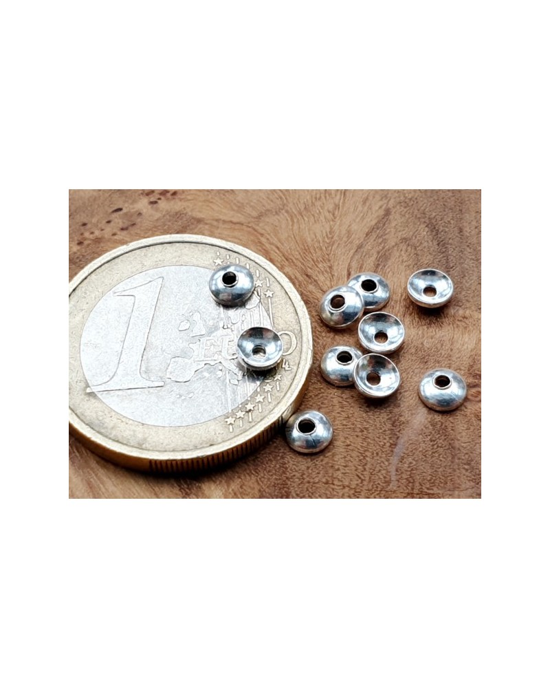 Zwischenteil, Endkappe 4mm, 925 Silber