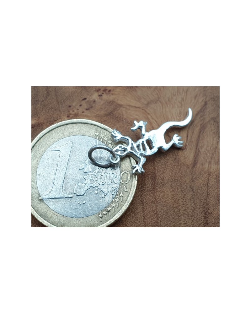 Charm Gekko 21mm, 925 Silber