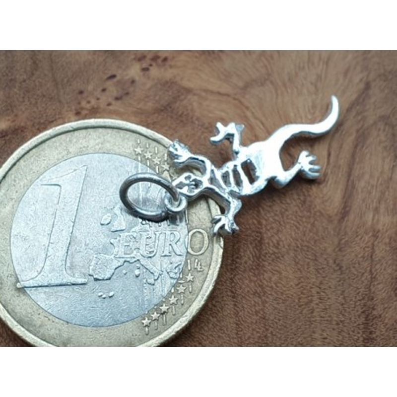 Charm Gekko 21mm, 925 Silber