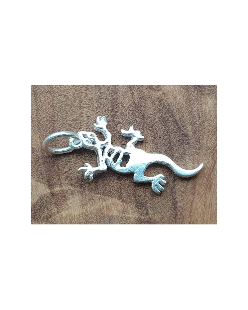 Charm Gekko 21mm, 925 Silber