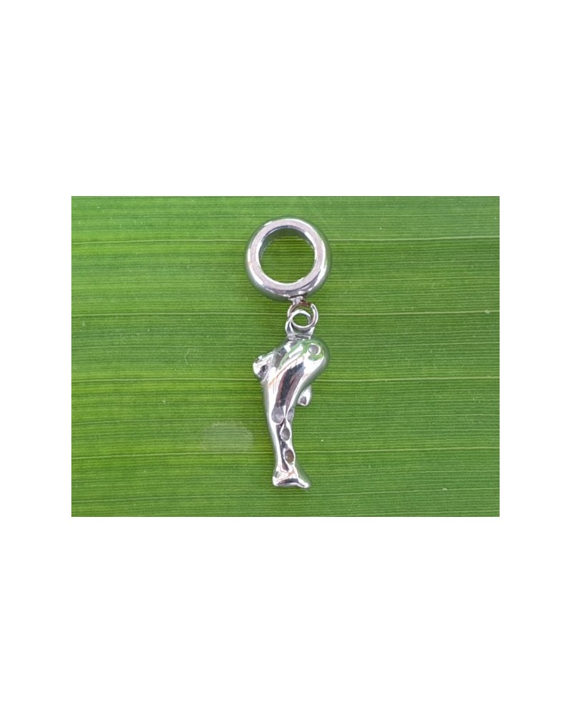 Charm Fisch 28mm, Edelstahl