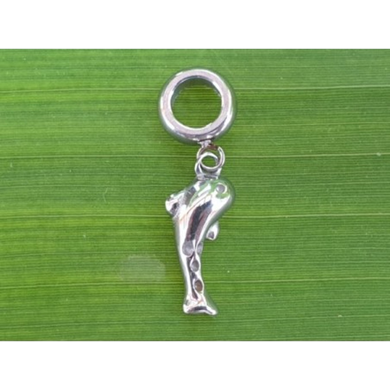 Charm Fisch 28mm, Edelstahl