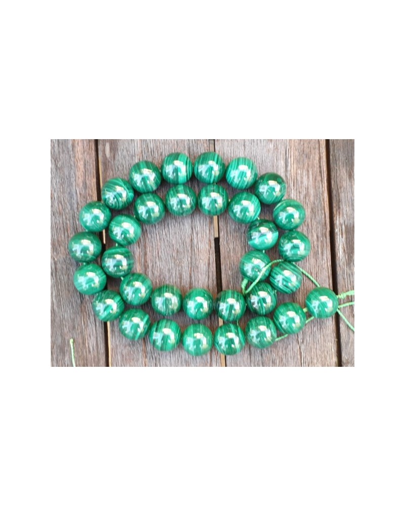 Malachitkette 12mm