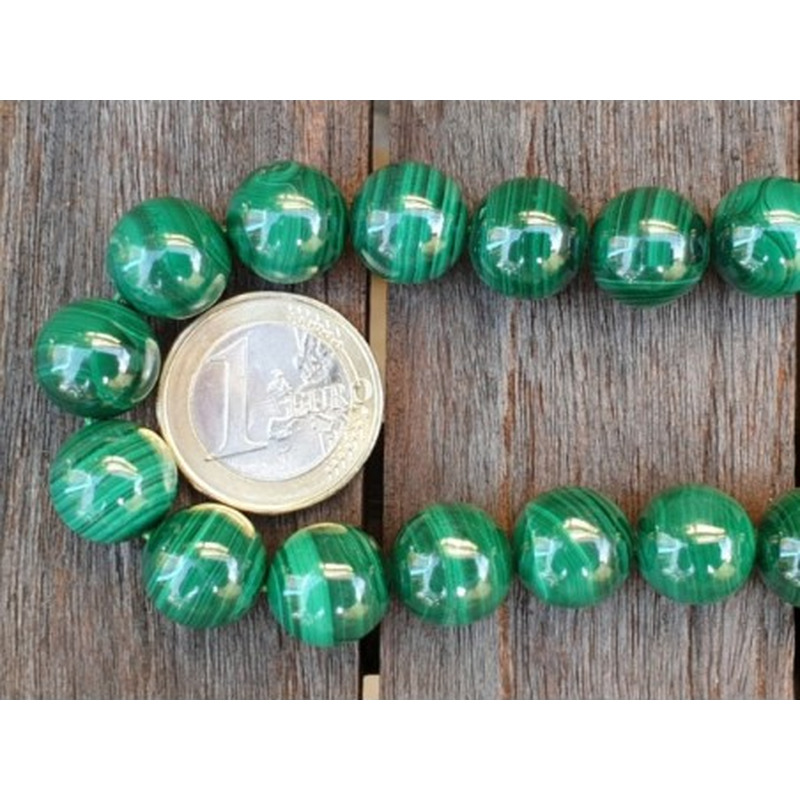 Malachitkette 12mm