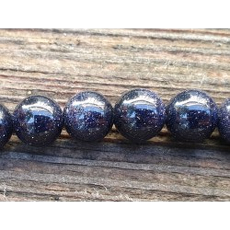 Blaue Goldflusskette 8mm