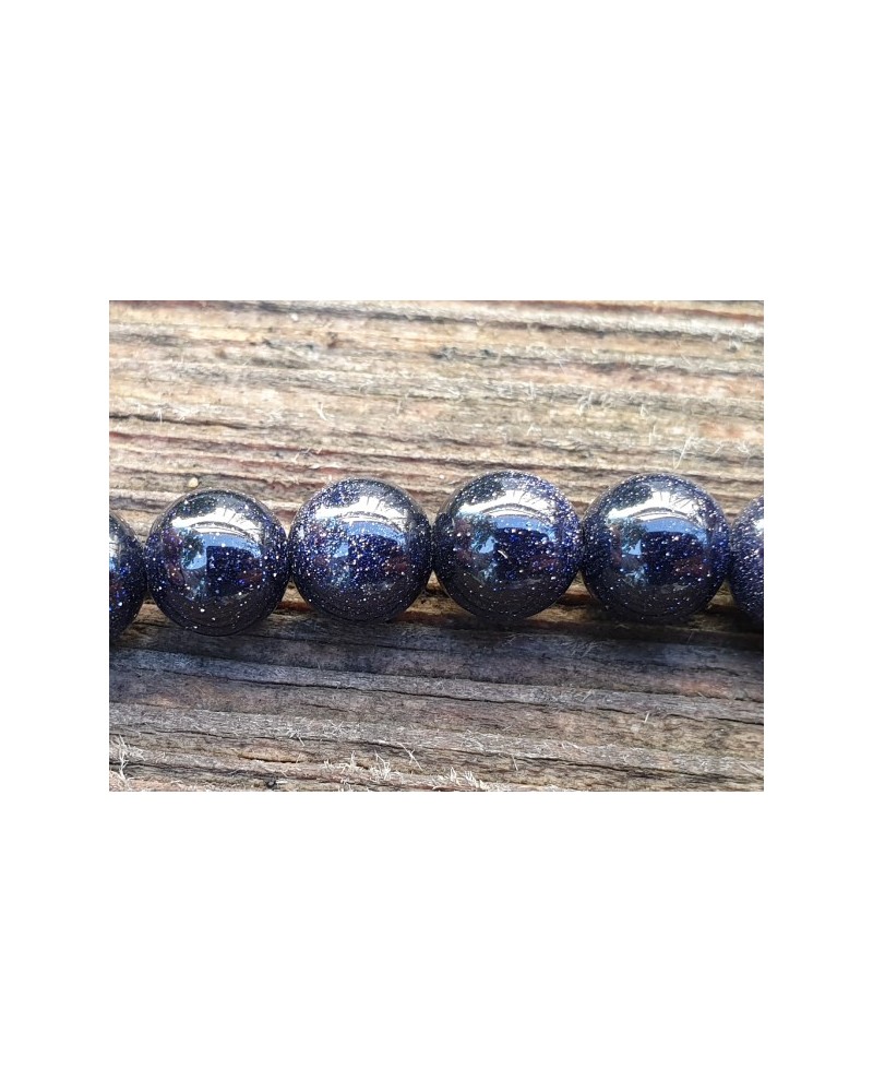 Blaue Goldflusskette 8mm