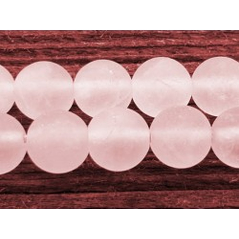 Rosenquarzkette matt 6mm