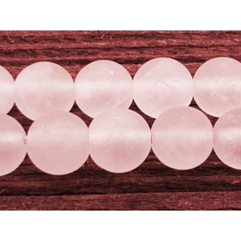 Rosenquarzkette matt 6mm