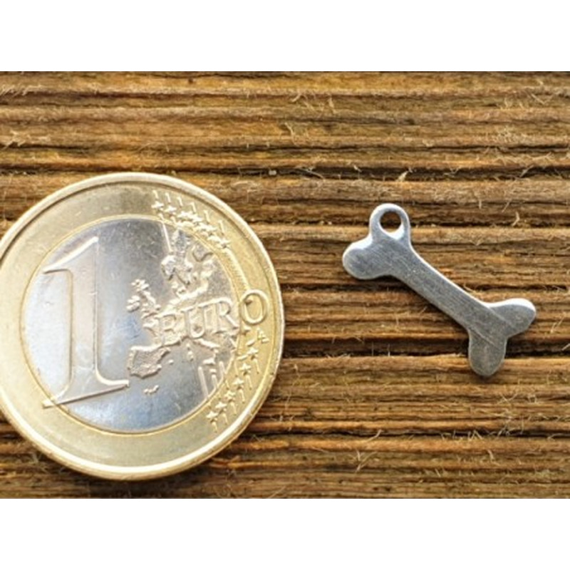 Charm Hundeknochen, Edelstahl