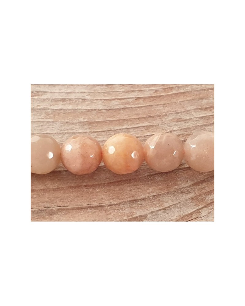 Mondsteintkette facettiert 8mm