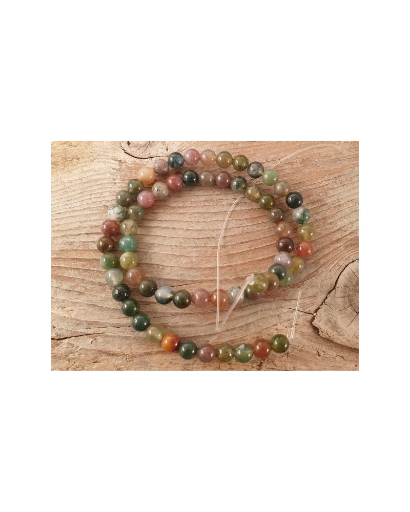 Fancy Jaspis Kette 6mm