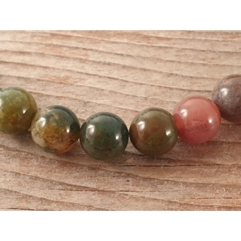 Fancy Jaspis Kette 8mm