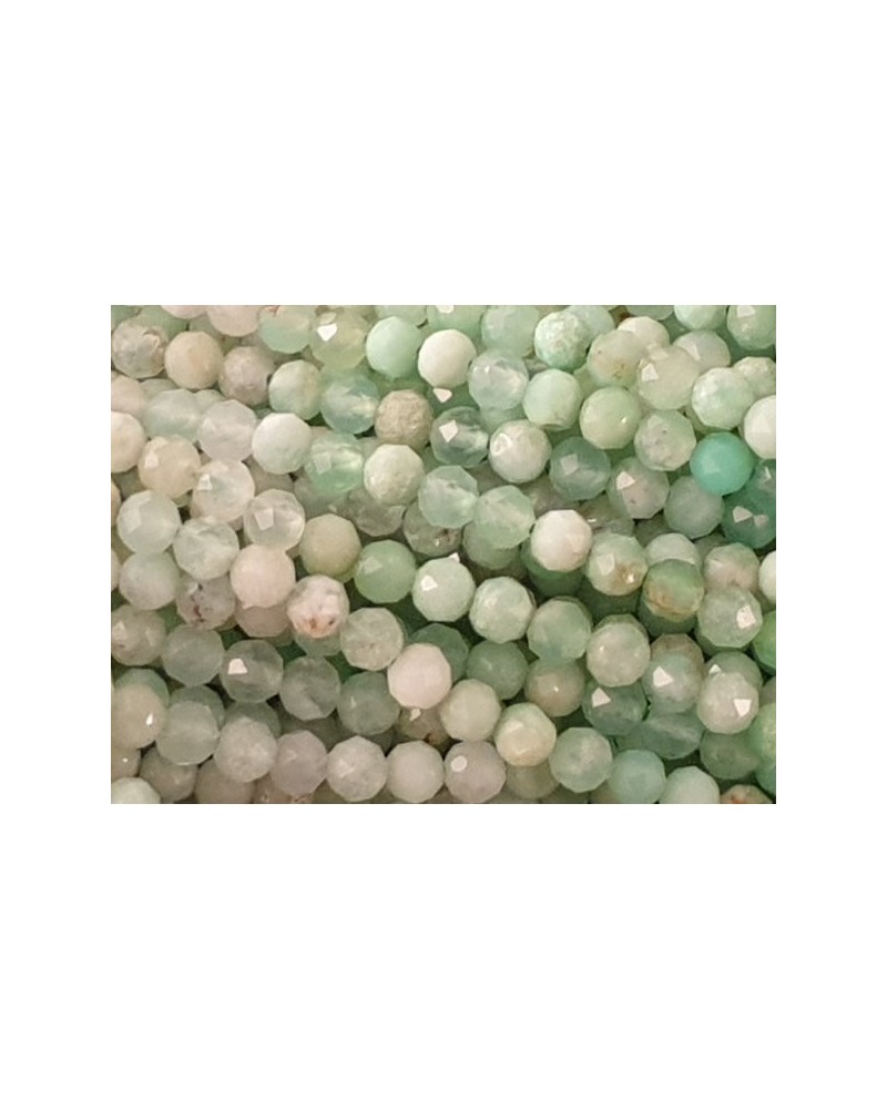 Chrysopras Kette facettiert 2mm