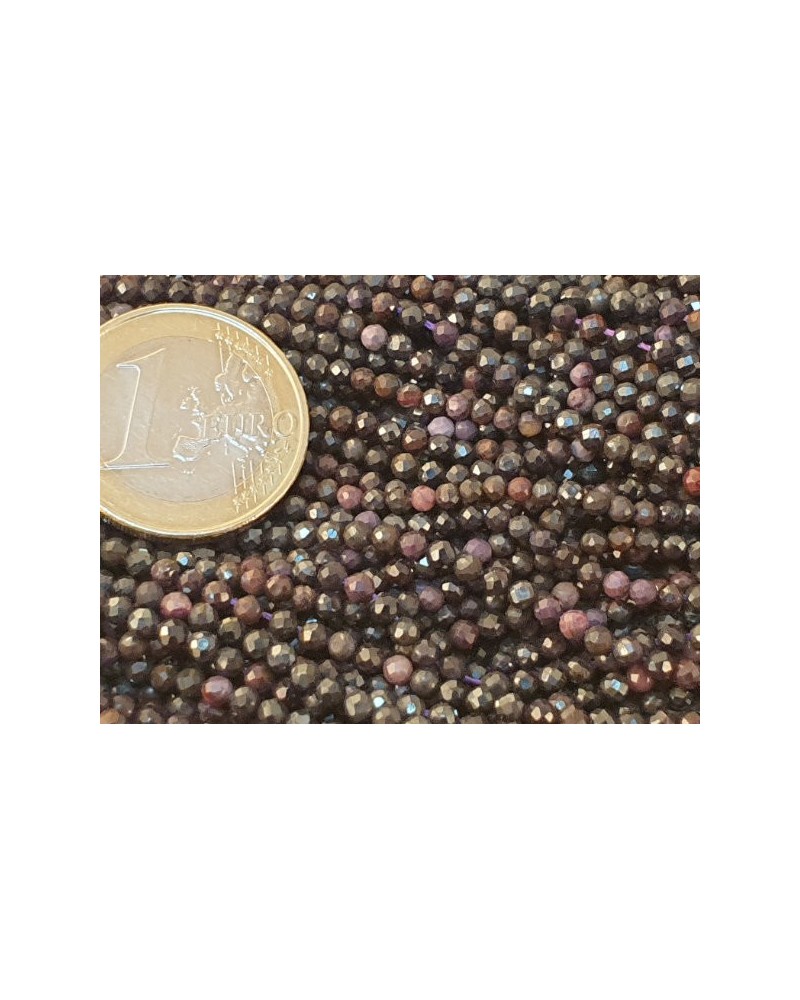 Sugilithkette facettiert 2mm