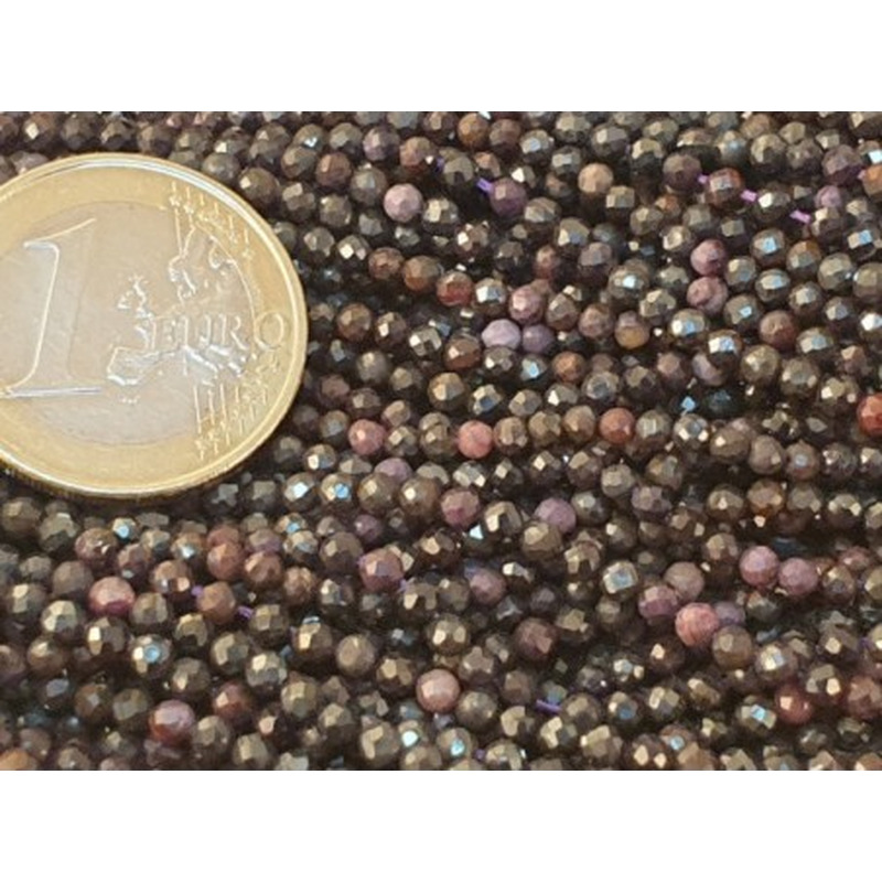 Sugilithkette facettiert 2mm