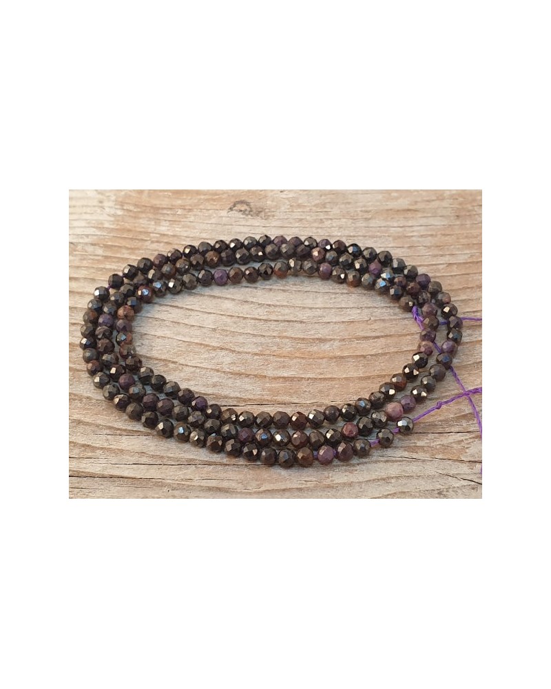 Sugilithkette facettiert 2mm