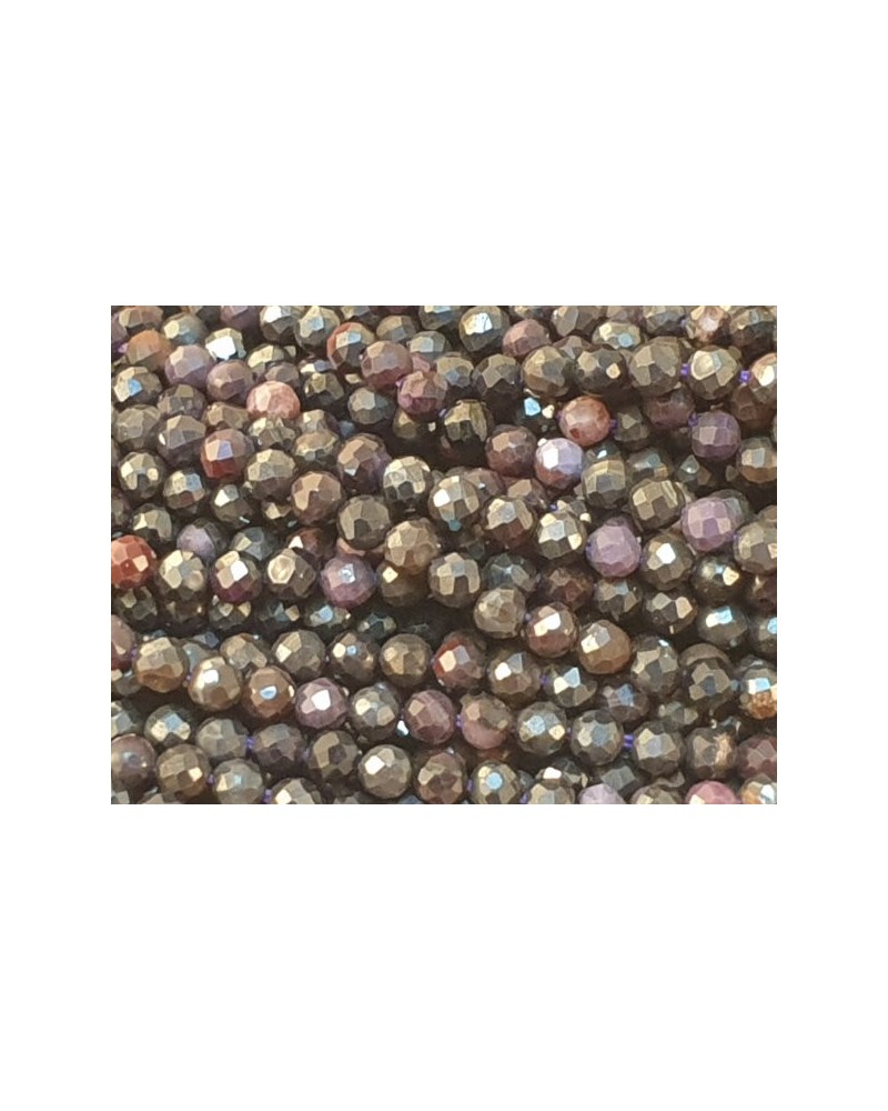 Sugilithkette facettiert 2mm