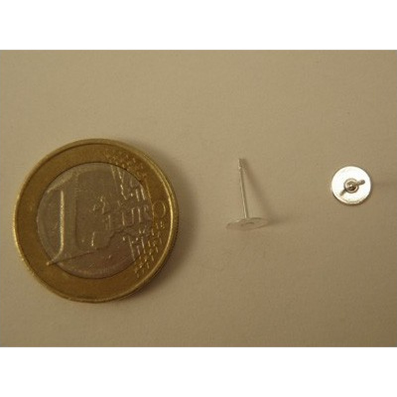 Ohrstecker aus Messing versilbert