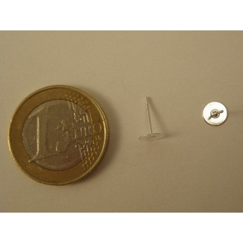 Ohrstecker aus Messing versilbert