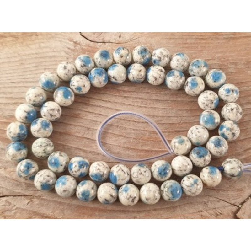 K2-Azuritkette (K2 Nite Stone) 8mm AA