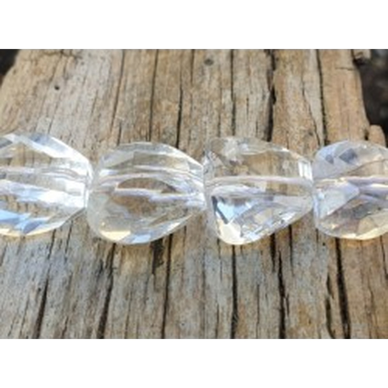 Bergkristallkette facettiert 12-13mm Millenium