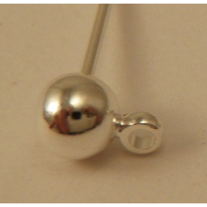Ohrstecker aus Messing versilbert