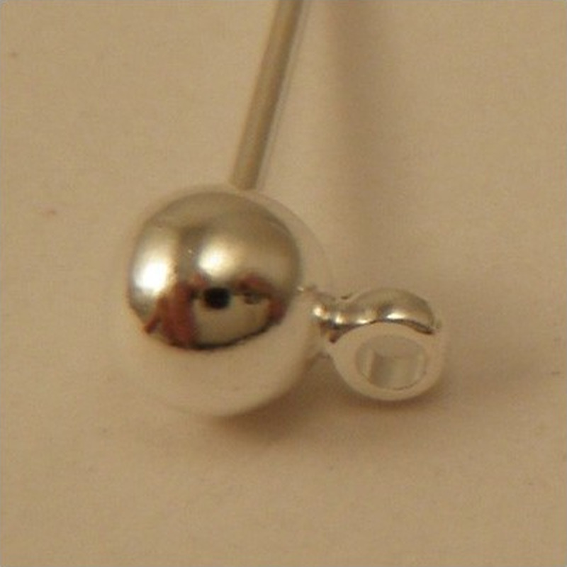Ohrstecker aus Messing versilbert