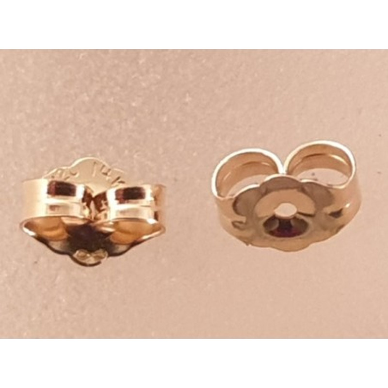 2 Stk. Ohrstecker Verschluss, Goldfilled