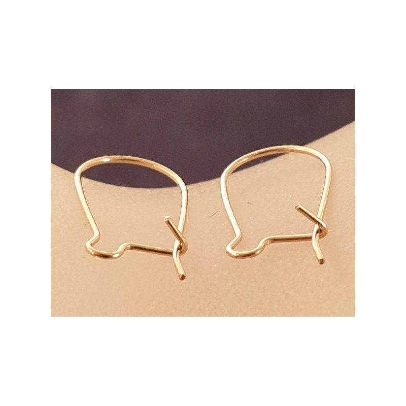 2 Stk. Brisur 17x8mm, Goldfilled