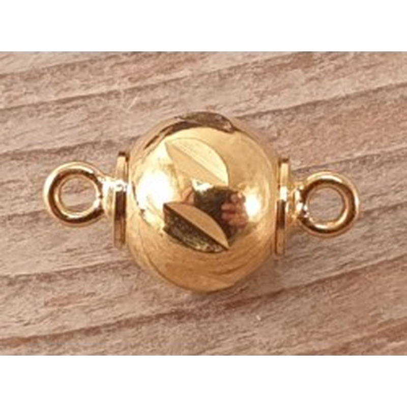 Magnetschliesse 8mm vergoldet
