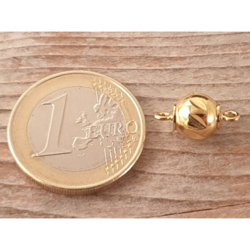 Magnetschliesse 8mm vergoldet