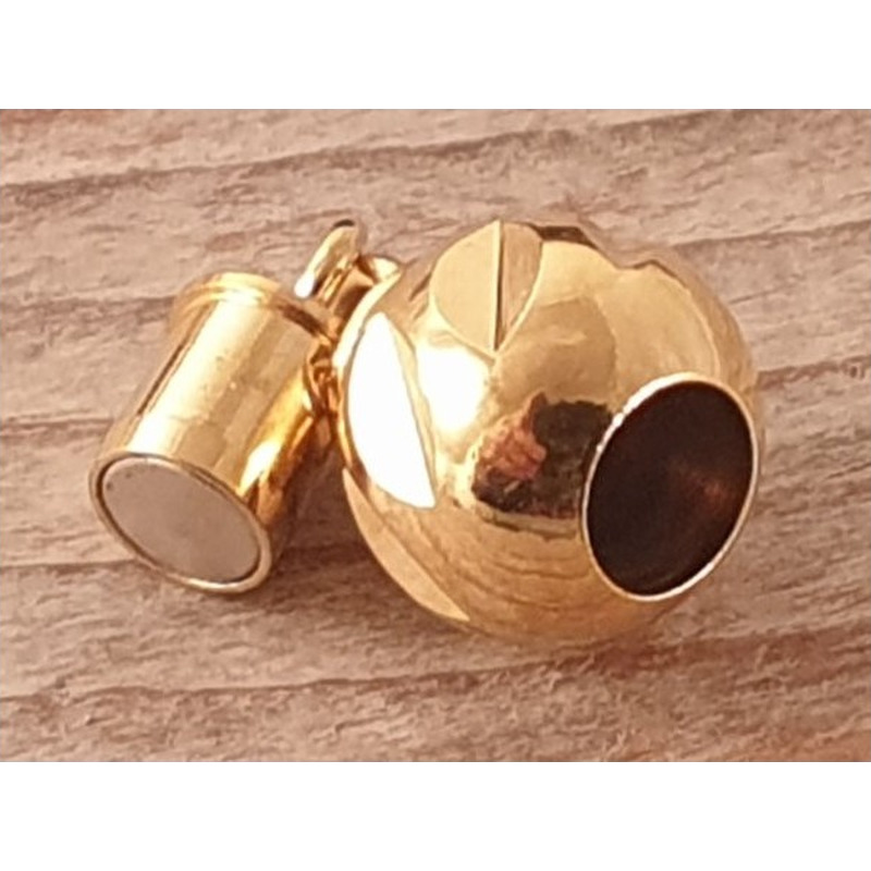 Magnetschliesse 8mm vergoldet