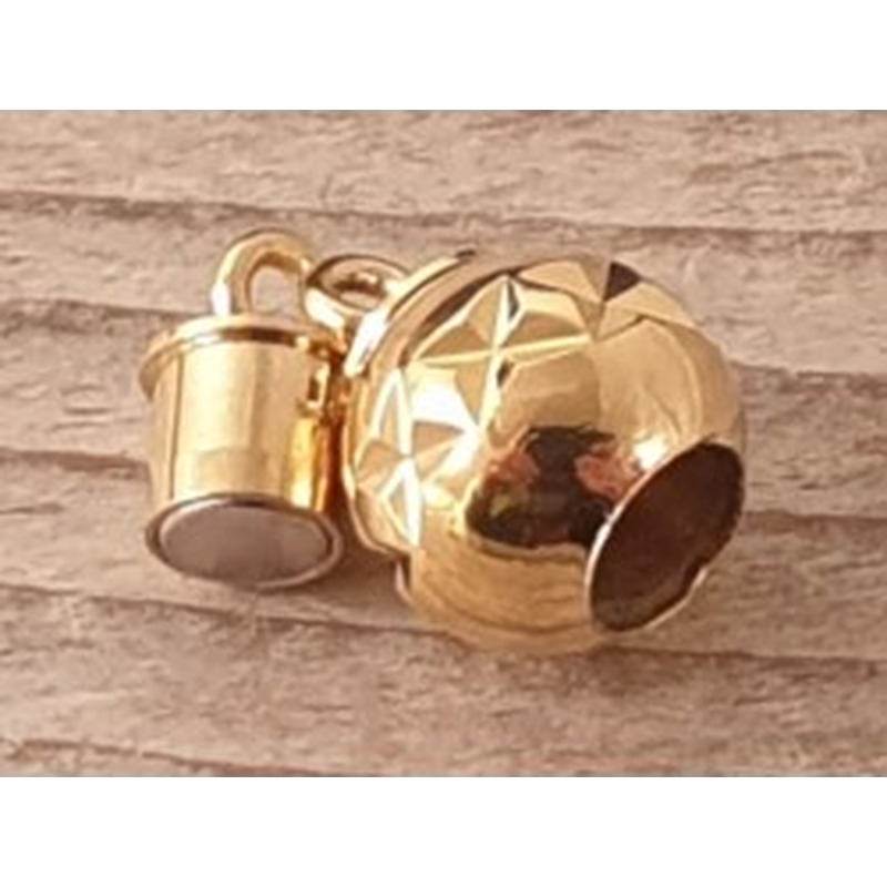 Magnetschliesse 8mm vergoldet 2