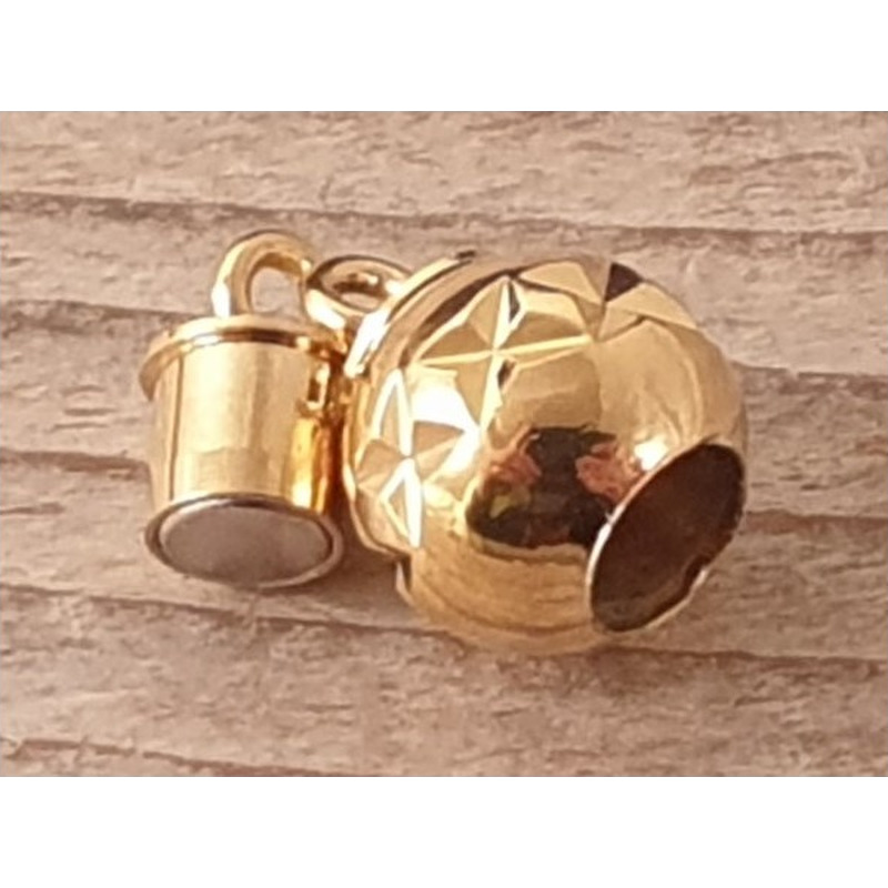 Magnetschliesse 8mm vergoldet