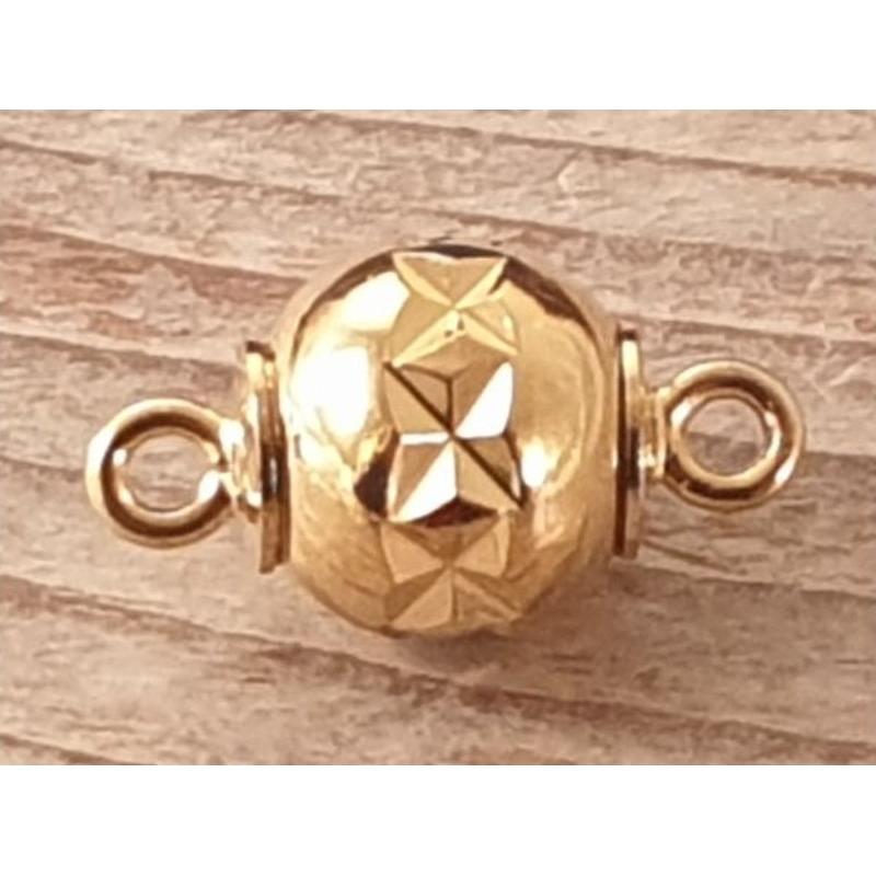 Magnetschliesse 8mm vergoldet