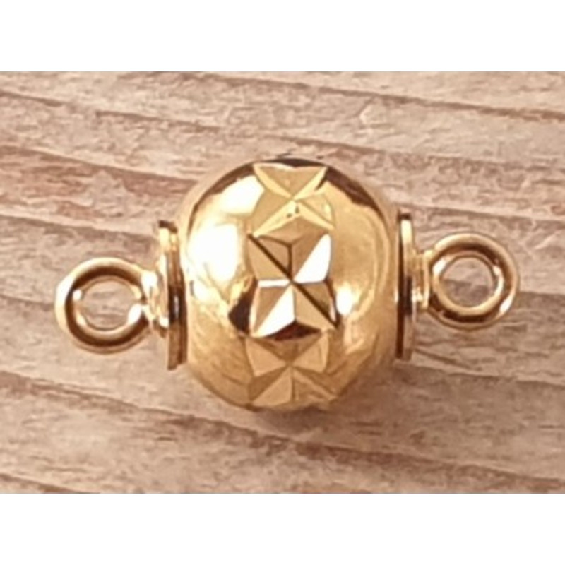 Magnetschliesse 8mm vergoldet