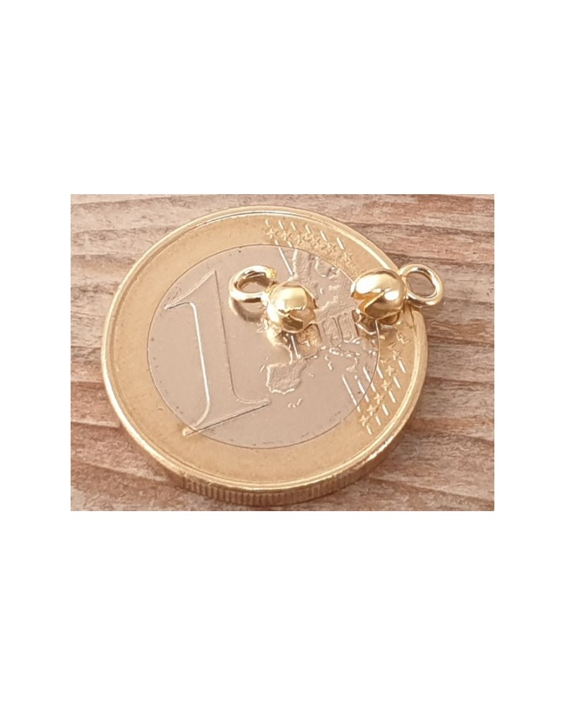 Kalotte 3.5mm (2 Stk), 925 Silber vergoldet