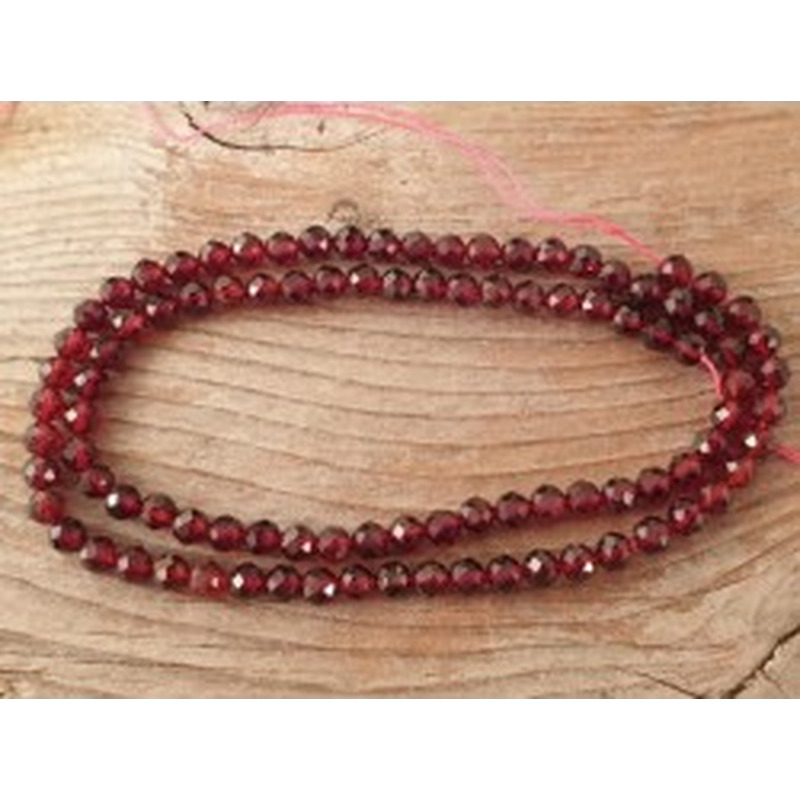 Granatkette facettiert 4mm 2