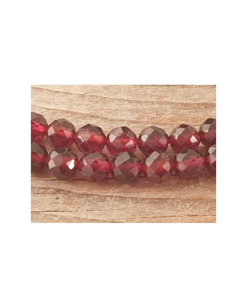 Granatkette facettiert 4mm