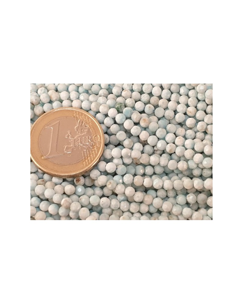 Larimarkette facettiert 3mm