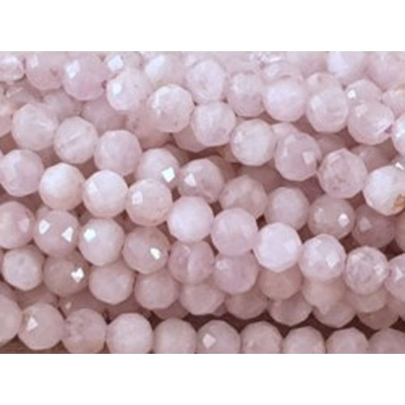 Kunzitkette facettiert 2mm